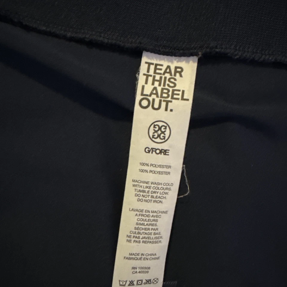 Chaleco de rendimiento G/FORE para hombre cremallera completa azul marino ropa exterior de golf ligero Foto 3 de 4