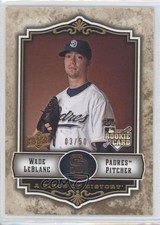 2009 Upper Deck A Piece of History Gold 3/50 Wade LeBlanc #122 0a7