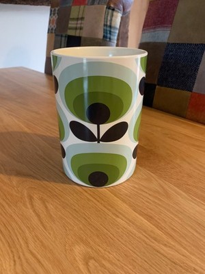 Orla Kiely ''70er Jahre grüne Blume'' Keramik Utensil Topf / Vase. *SEHEN SIE SICH MEINE ANDEREN AN*