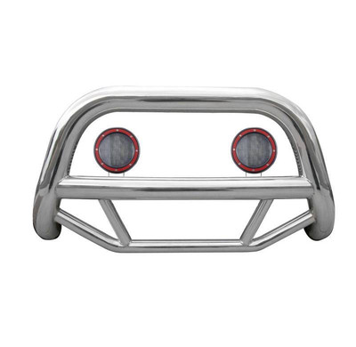 Black Horse MAX Bull Bar No Skid Stainless w/5.3''LED fit 22-25 Nissan Pathfinder