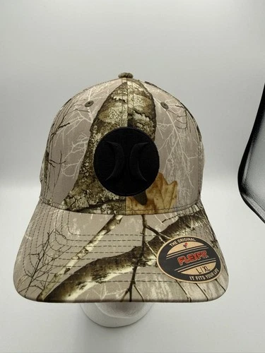 Hurley Realtree Camo Flexfit Men's Baseball Hat L/XL Tan/Brown - product listing photo