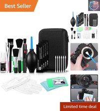 Deluxe Camera Lens Cleaning Kit - 14-Piece Set for DSLR  Mirrorless Cameras