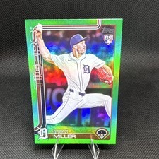 Topps 2024 Update Series Green Parallel Rookie Ryan Miller #US317 /99 Tigers