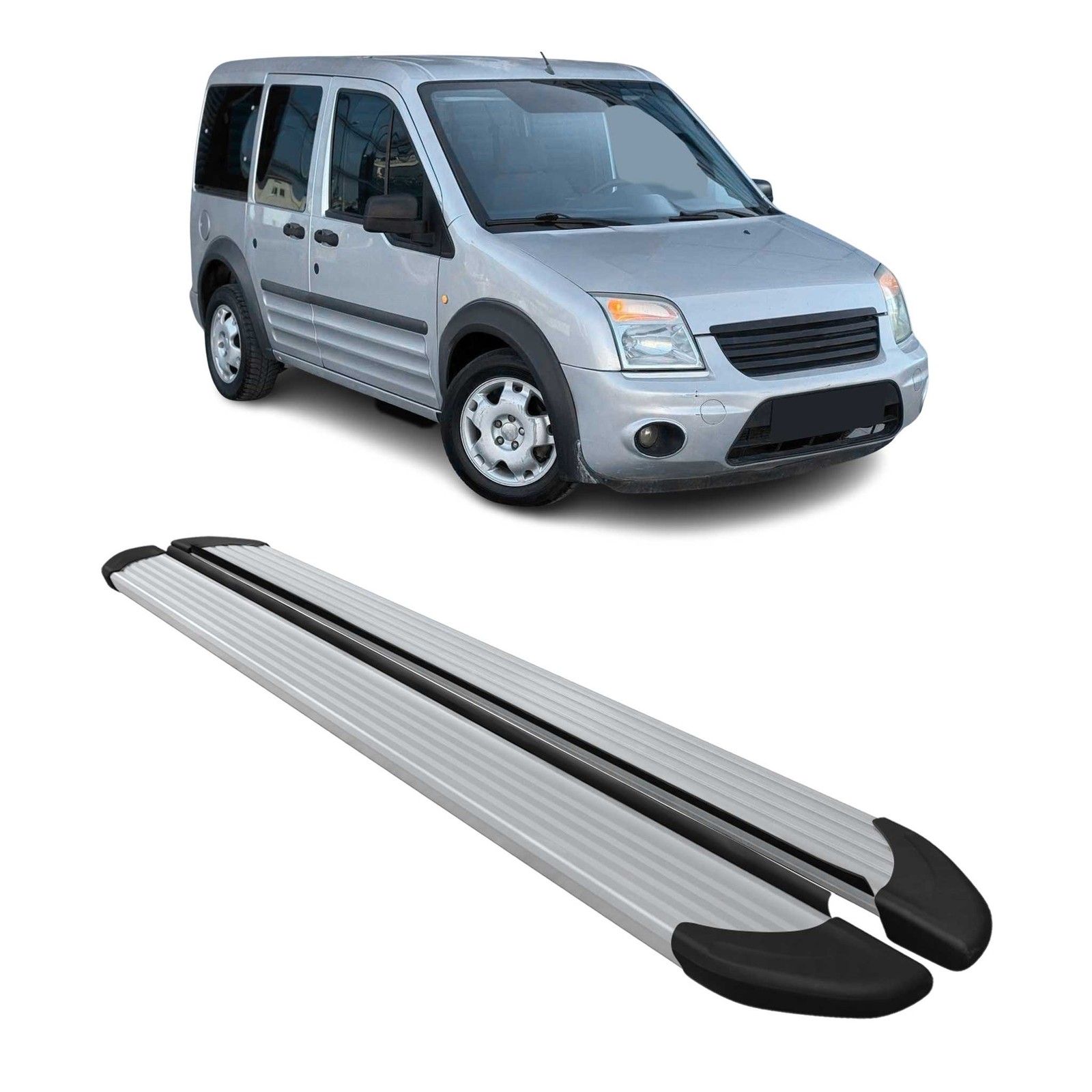Marchepieds alu robustes pour Ford Connect L1 2002-2013 barre latérale de protection
