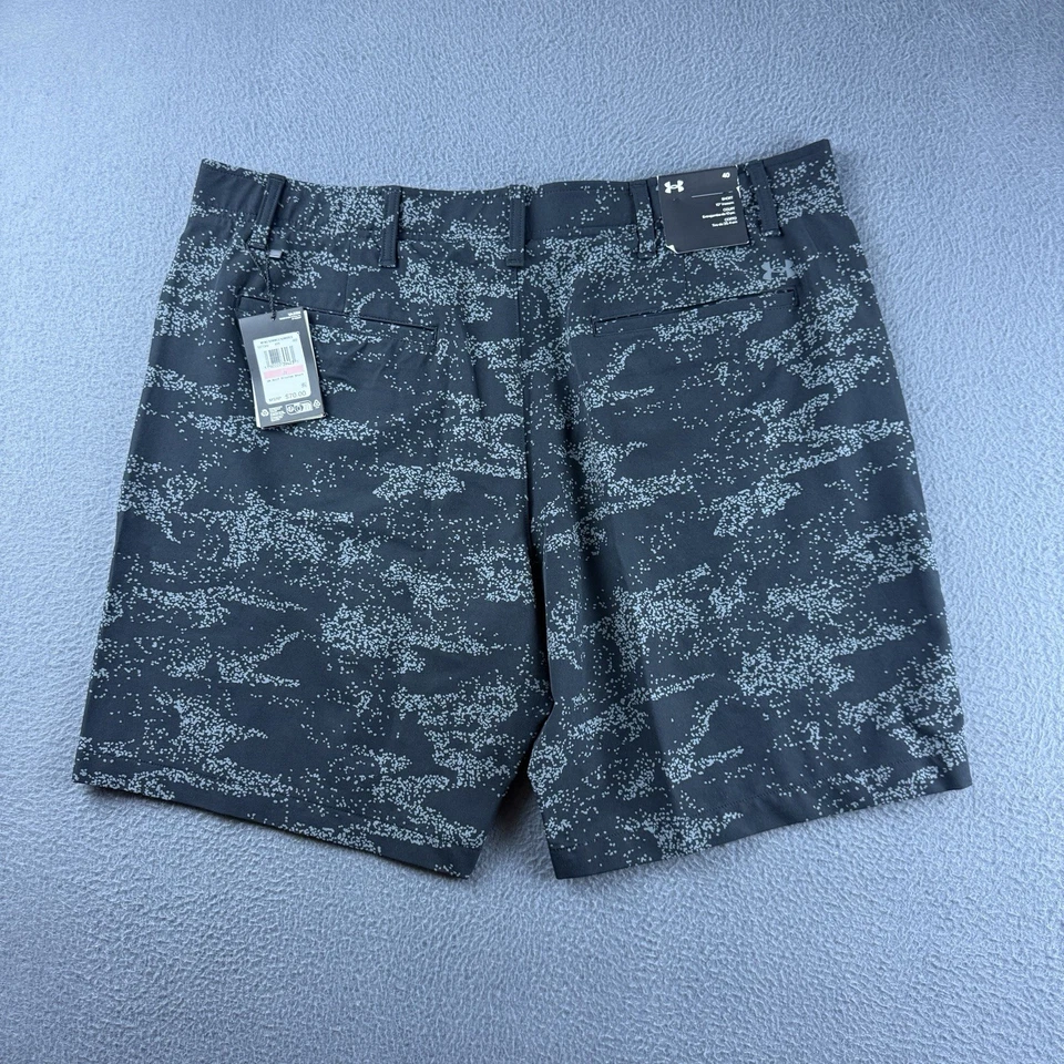 Under Armour Shorts Mens 40 Black Vent Golf Printed Digital Camo Performance NEW - Image 2 of 4
