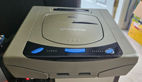 SEGA Saturn Japanese Grey Console HST-3210 + Controller + Cables Tested Works