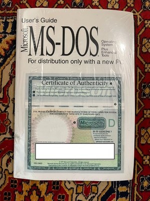 Microsoft - MS-Dos V6.22 On 3.5'' Floppy Disks New And Sealed Retro Manual #1