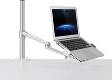 Thingy Club Laptop Desk Mount Arm Stand 12-17 Adjustable Swivel Silver