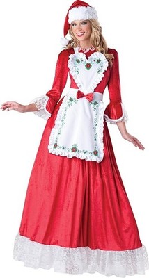 In Character Mrs. Claus Adult Costume Red/White Small | eBay