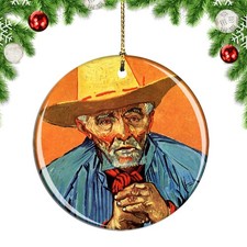 Van Gogh Portrait of Patience Escalier Christmas ornament city travel souvenir