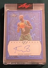 2024 Leaf Decadence Kevin Garnett #BA-KG1 Blu...
