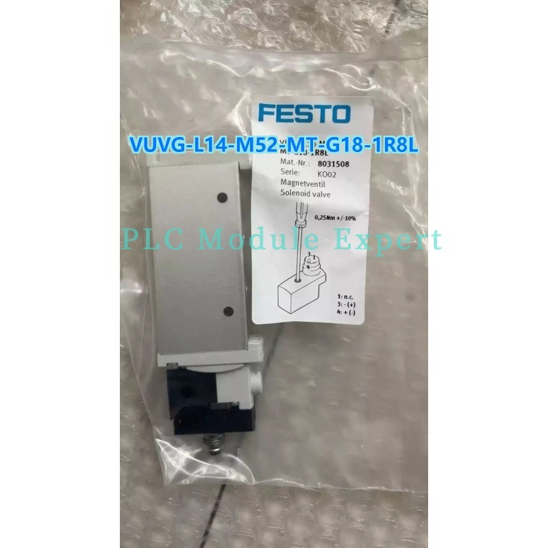 VUVG-L14-M52-MT-G18-1R8L 1X FESTO 8031508 Solenoid Valve VUVGL14M52MTG181R8L