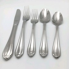 Gorham Larkwood 5 Piece Place Set Stainless F...