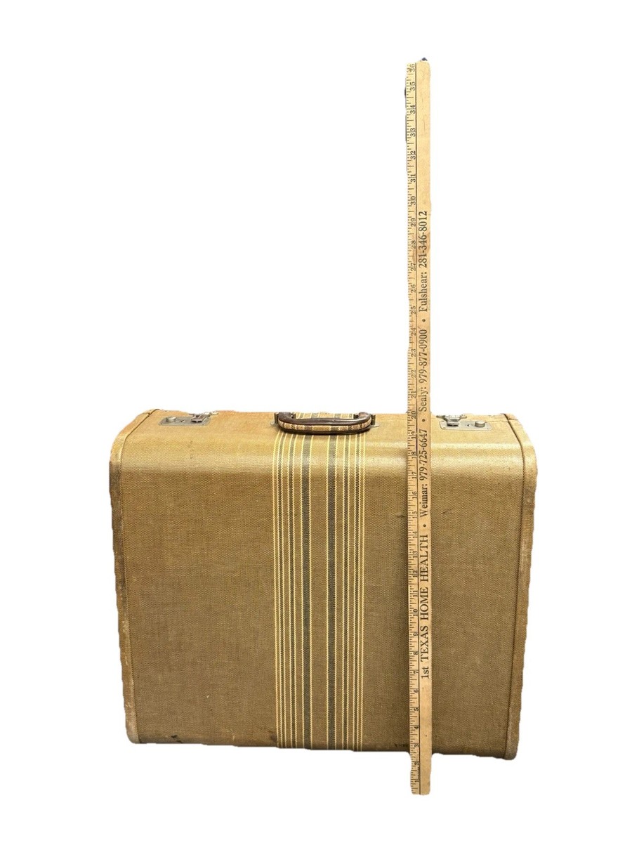 Vintage Mendel Cincinnati Steamer Trunk Hard Suitcase Travelure