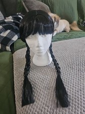 Women's Wednesday Black Costume Wig