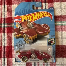 2020 Hot Wheels #178 Street Beasts 6/10 KNIGHT DRAGGIN' Red w/Gray Whl Gld RA Sp