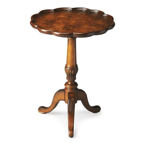 Butler Specialty Round Traditional Pedestal Table In Olive Ash Burl - Picture 2 of 5