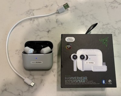 Razer Hammerhead Hyperspeed Wireless Gaming Earbuds White