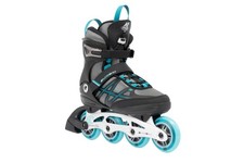 K2 Skate Alexis 80 Aluminum Women's Inline Skates, Gray/Cyan, W9.5
