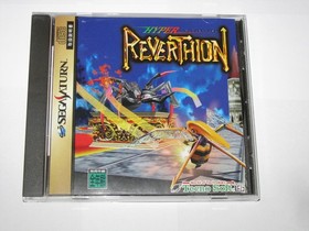 Hyper Reverthion Sega Saturn Japan import +obi reg card US Seller