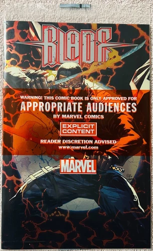 Blade: Red Band #1B (2025) Red Foil Variant Blood Hunt Bag & Board