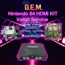 Nintendo 64 Retro GEM HDMI Kit Install Service