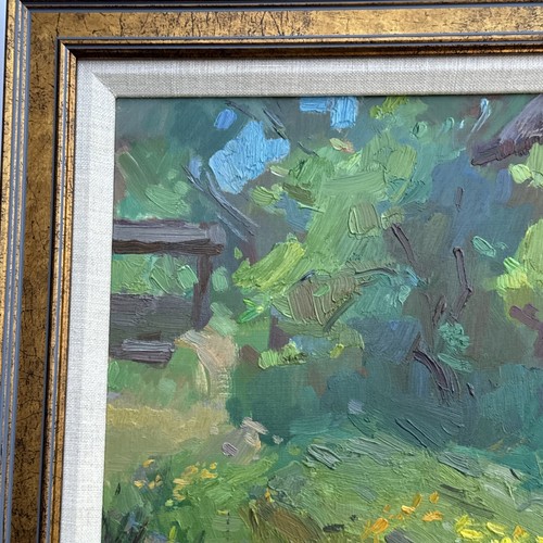 PATRICIA LEGRANDE PAINTING WIFE OF SERGEI BONGART IMPRESSIONIST LANDSCAPE LISTED - Picture 6 of 10