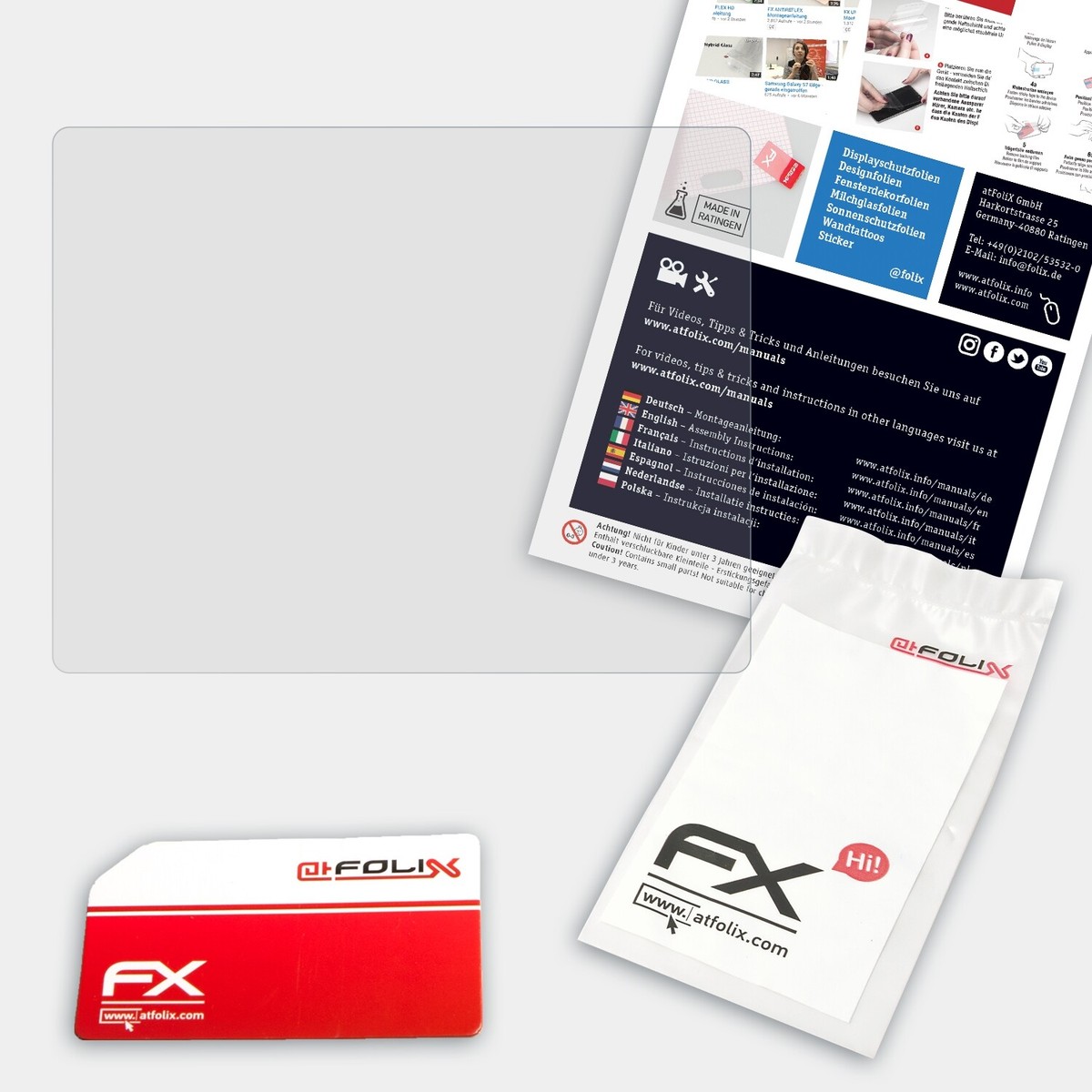 atFoliX 3x Film Protection d'écran pour Olympus E-420 mat&antichoc