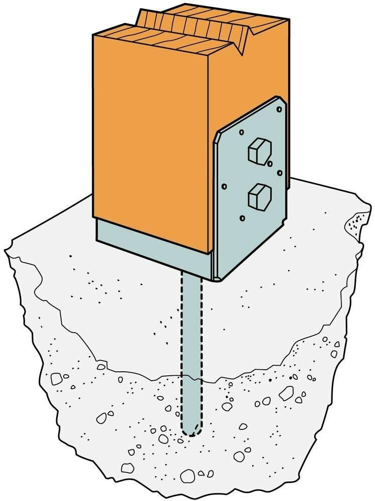 Simpson StrongTie ABU66SS 6 x 6 Adjustable Post Base Stainless Steel 6