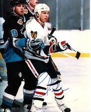 Bernie Nichols  Autographed 8x10 Chicago Blackhawks   # S273