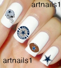 Dallas Cowboys Nails Football Nail Art Water Decal Sticker Manicure Salon Polish