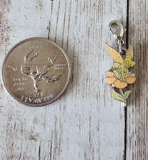 Disney Tinkerbell Tink W/ Flower Clip Add On Charm Bracelet