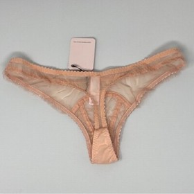 Agent Provocateur Olive Peach Thong AP2 Small NWT