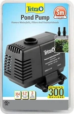 Tetra Pond Water Garden Pump 325 GPH Powers Waterfalls Filters Fountain Heads