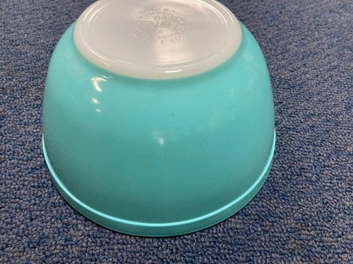 PYREX Turquoise Robin Egg Blue Bowl 3 Piece Bowl Set 404 403 402 - Picture 12 of 15