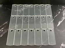 Sublimation Acrylic Personalized Name Plate Blanks For 40oz Tumblers Lid ~ 21pcs