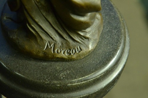 Handcrafted Rare Vintage reproduction by Moreau Bronze Masterpiece Statue Deal - Picture 10 of 10