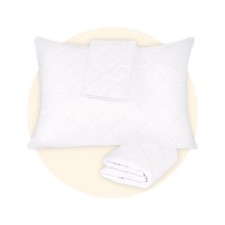 Safe and Sound 2 Pack Pillow Protector King Size Zippered Waterproof Pillow E...