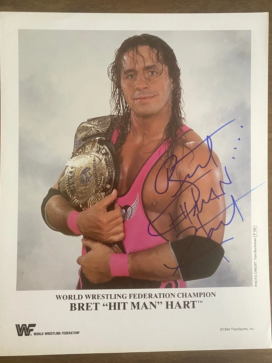 Bret Hart WWF Wrestling Original Autographed Photos for sale | eBay