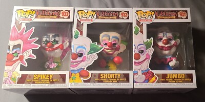Killer Klowns From Outer Space Funko Pops lot of 3