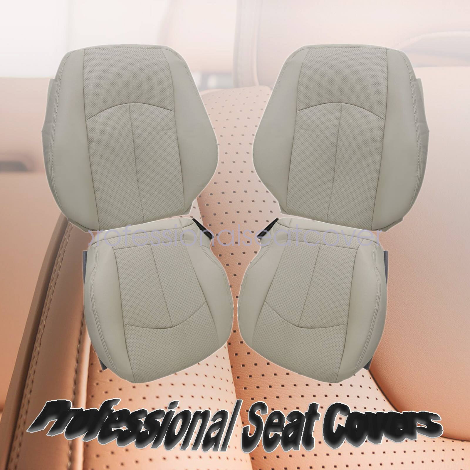 For 2003-2009 Mercedes Benz E320 W211 Driver Passenger Lower Top Seat Cover Tan