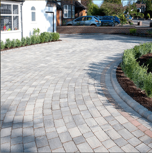 BRETT ALPHA TRIO 50MM SILVER HAZE BLOCK PAVING (10.82SQM Pallet 490 Blocks) - Picture 2 of 2