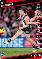 2024 St Kilda Saints AFL TeamCoach Card - Jack Sinclair