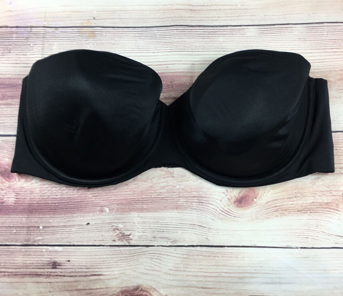 Lane Bryant Cacique Strapless Bra Size 44F Black Gem