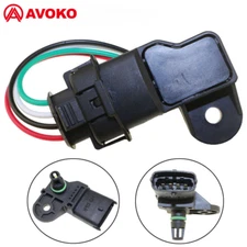 Intake Manifold Boost Pressure MAP Sensor For MITSUBISHI SMART & Connector Plug