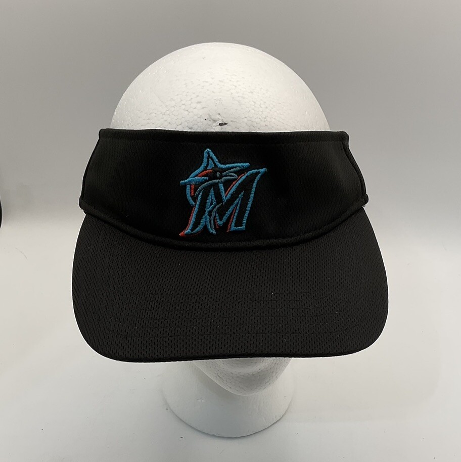 Miami Marlins MLB Black Visor by OC Sports with Sticker