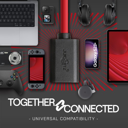 JuicEBitz® USB 2.0 męski na żeński przedłużacz przewód szybkiego ładowania transferu danych - Zdjęcie 7 z 36