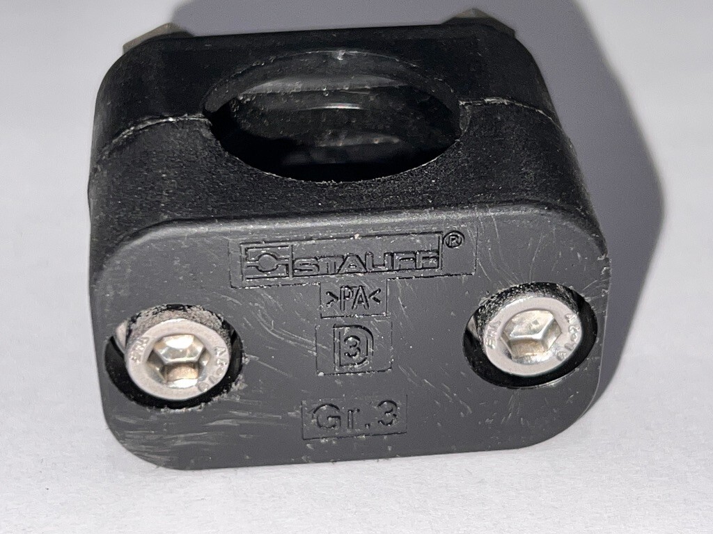 QTY 5 STAUFF 25.4mm Clamp body sets W/ Hardware 325.4-PA Std Ser
