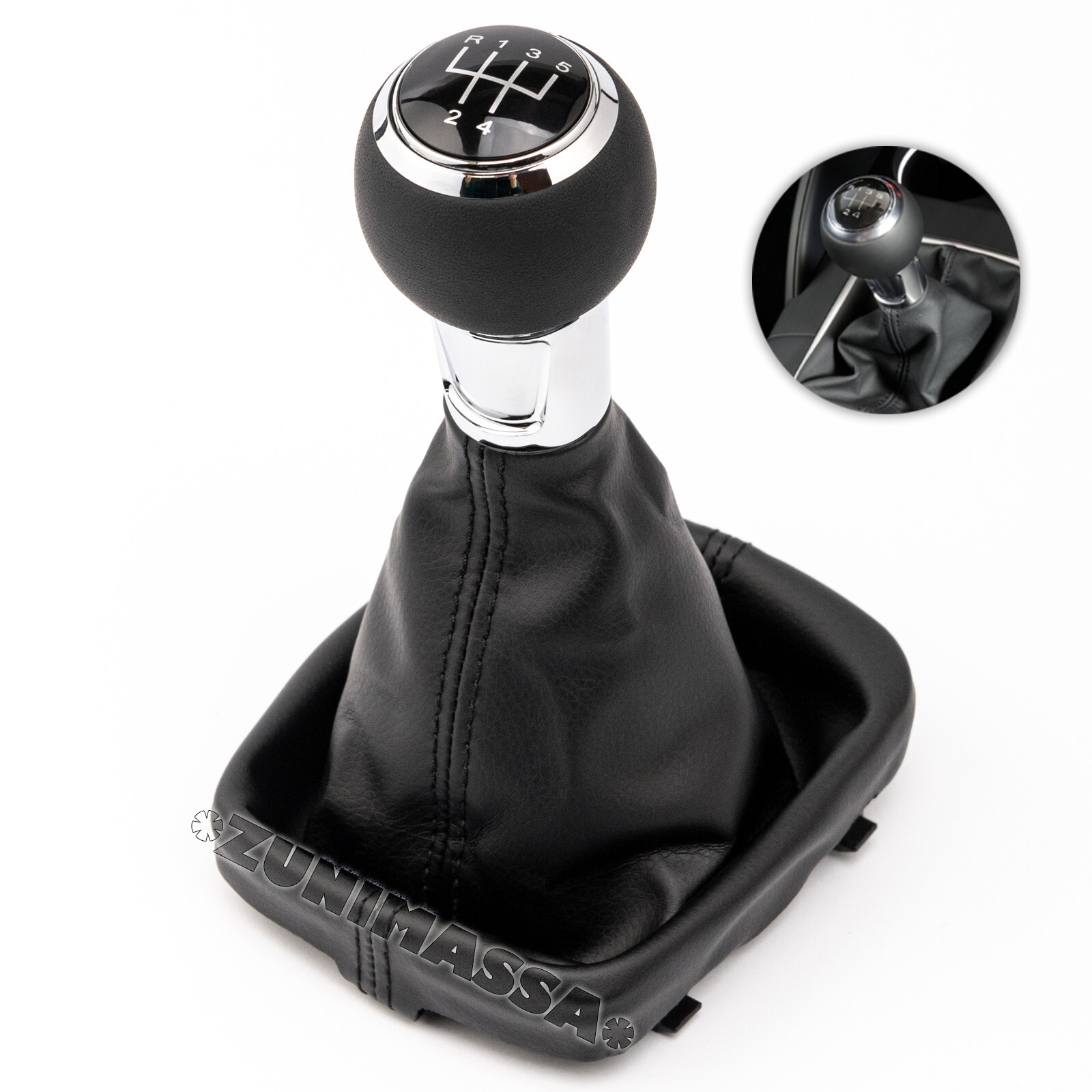 Kit pommeau de vitesse 5 rapports avec soufflet pour rénovation Audi A3
