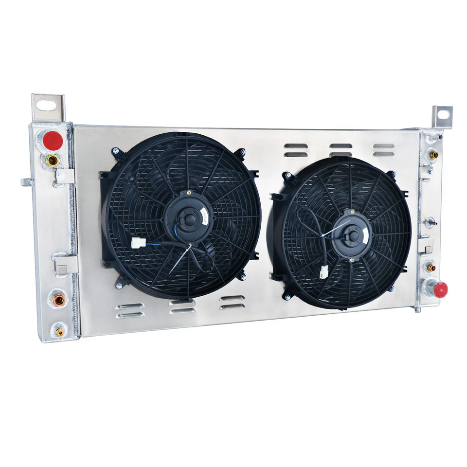 3 Row Radiator Shroud Fan fit 1999~2014 Chevy Silverado 1500/2500 GMC Yukon US Foto 4 de 4